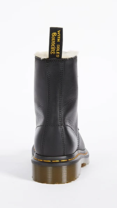 Shop Dr. Martens' 1460 Serena 8 Eye Sherpa Boots Black