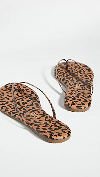 Shop Tkees Studio Exotic Flip Flops In Cheetah