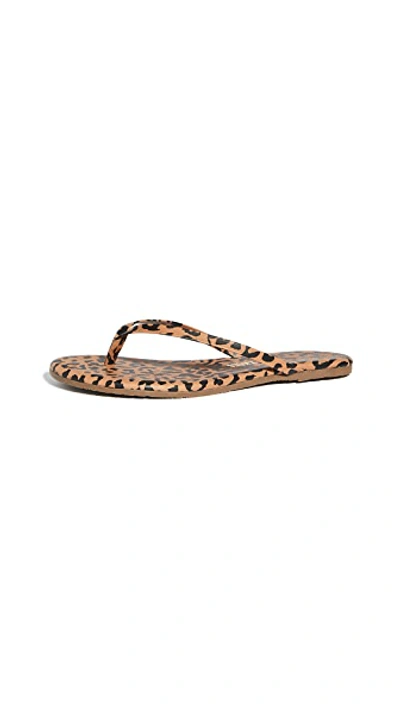 Shop Tkees Studio Exotic Flip Flops In Cheetah