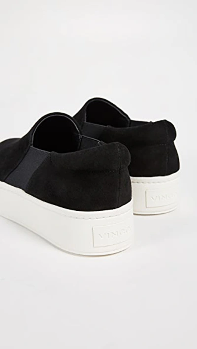 Vince Warren Platform Slip-on Sneakers In Black