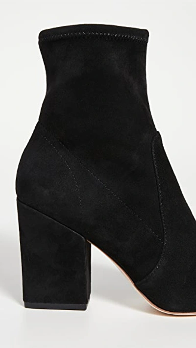 Loeffler Randall Isla Suede Chunky-heel Boots In Black