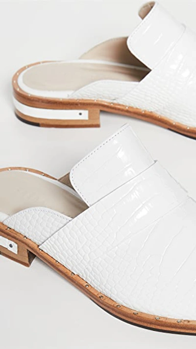 Shop Freda Salvador Keen Mules In White