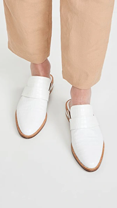 Shop Freda Salvador Keen Mules In White