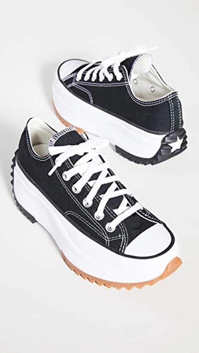 Shop Converse Run Star Hike Ox Sneakers In Black/white/gum
