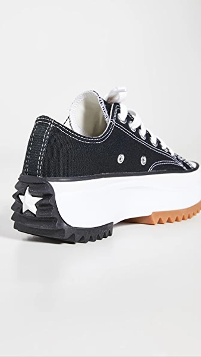 Converse Run Star Hike Sneakers In Black Canvas | ModeSens