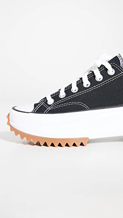 Shop Converse Run Star Hike Ox Sneakers In Black/white/gum