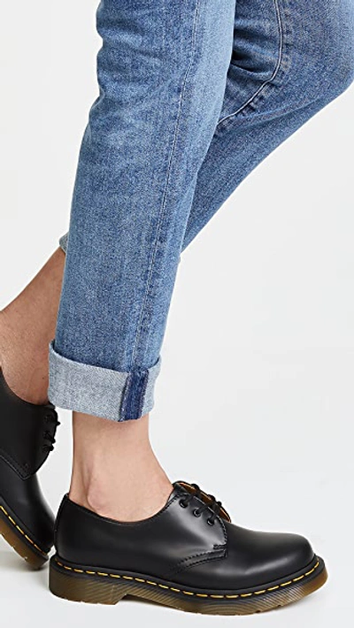 Dr. Martens' 1461 Virginia Lace-up Loafers In Black