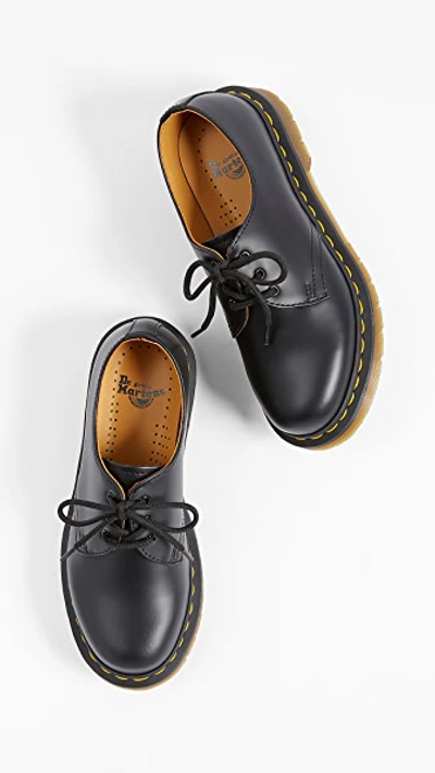 Dr. Martens' 1461 Virginia Lace-up Loafers In Black