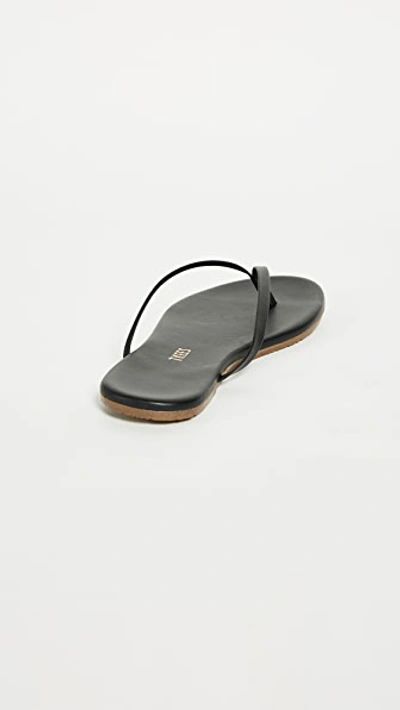 Tkees Liners Matte-leather Flip Flops In Sable