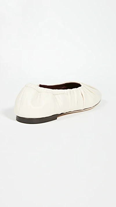 Shop Staud Tuli Ballet Flats In Cream