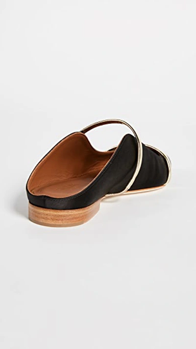 Shop Malone Souliers Maureen Flats In Black/platino