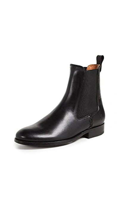 Shop Frye Melissa Chelsea Boots In Black