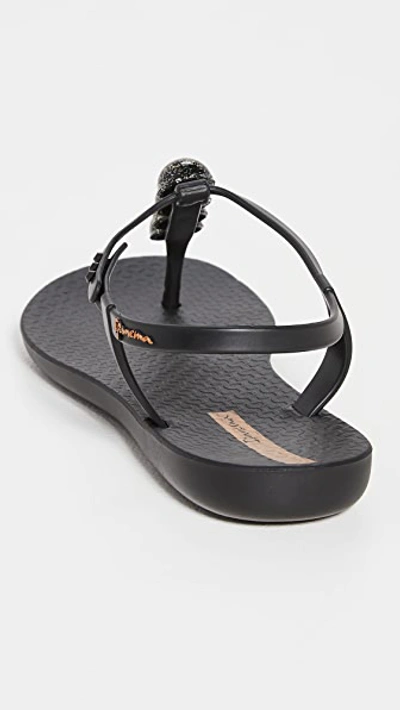 Shop Ipanema Pearl Ii T Strap Sandals In Black