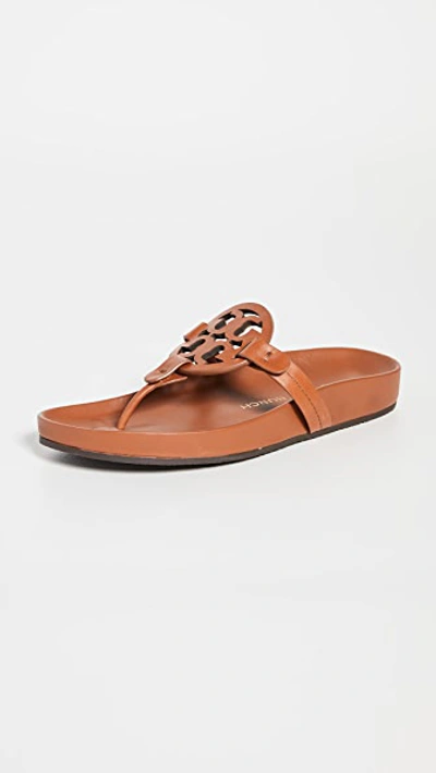 Shop Tory Burch Miller Cloud Sandals In Aged Camello