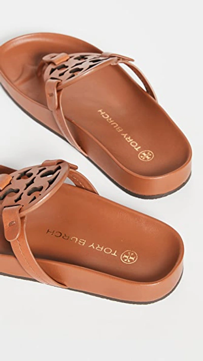 Shop Tory Burch Miller Cloud Sandals In Aged Camello