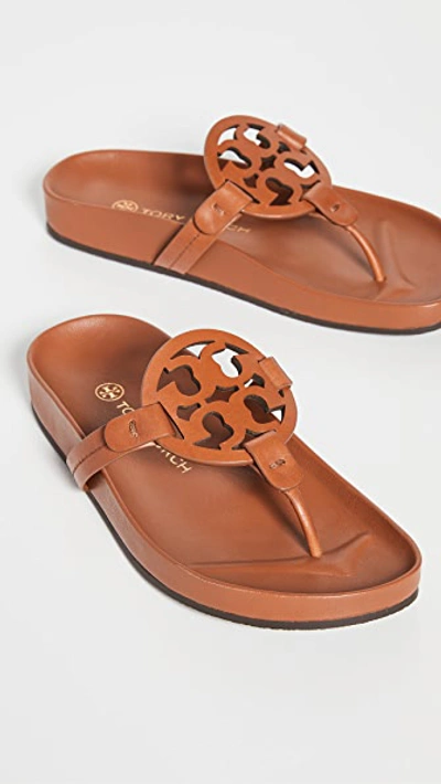 Shop Tory Burch Miller Cloud Sandals In Aged Camello