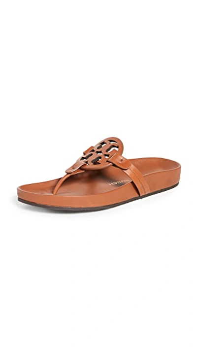 Shop Tory Burch Miller Cloud Sandals In Aged Camello