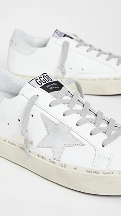 Shop Golden Goose Hi Star Sneakers White/silver 41