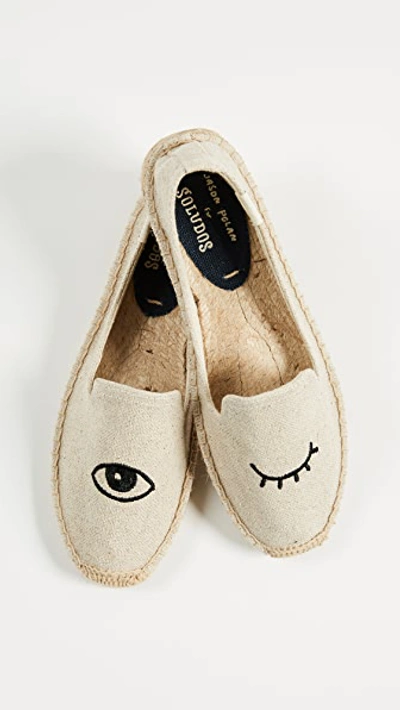 Shop Soludos X Jason Polan Wink Espadrilles In Sand