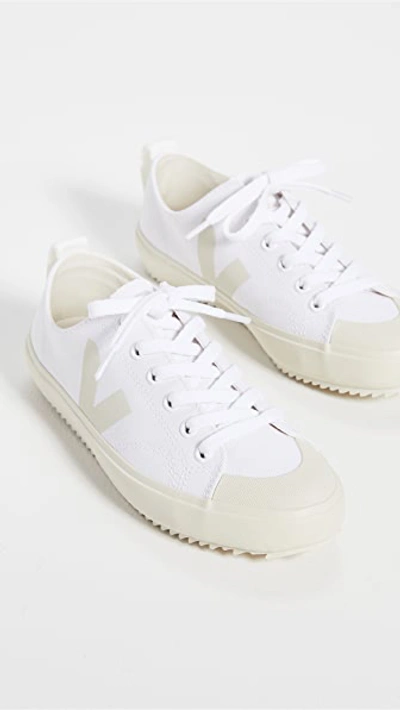 Veja Wata Ii Pierre Canvas Sneakers In White/pierre