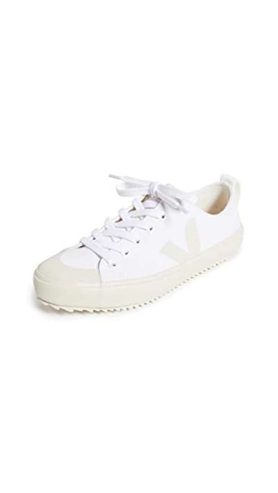 Veja Wata Ii Pierre Canvas Sneakers In White/pierre