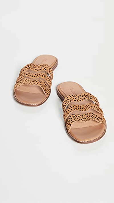 Shop Madewell Joy Wavy Sandals In Amber Brown Multi