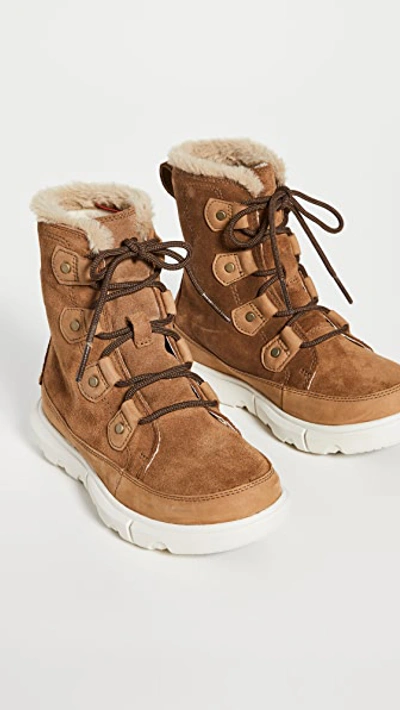 Shop Sorel Explorer Ii Joan Boots Velvet Tan/fawn