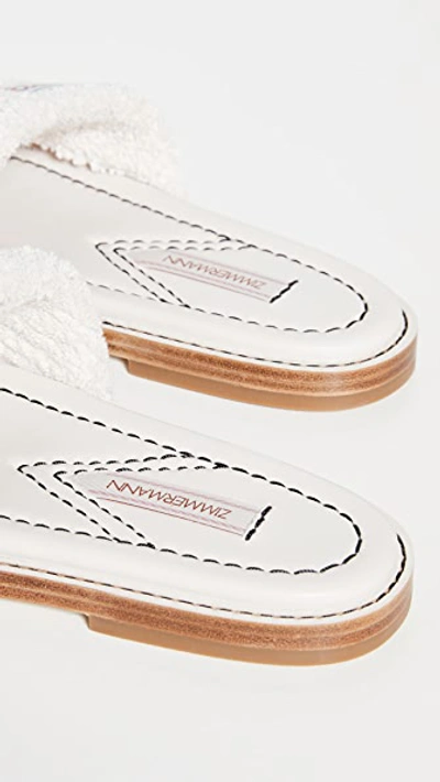 Shop Zimmermann Chubby Terry Towel Slides In Natural