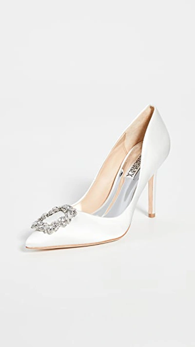 Shop Badgley Mischka Cher Pumps White