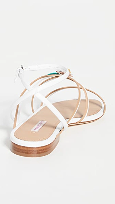 Shop Fabrizio Viti Alice Sandals In White/beige