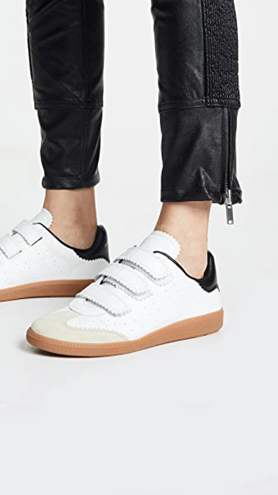 Isabel Marant Beth Leather Low-top Sneakers In White