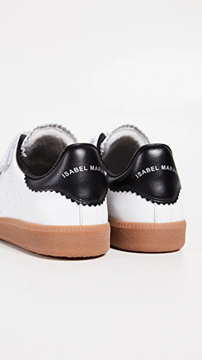 Isabel Marant Beth Leather Low-top Sneakers In White