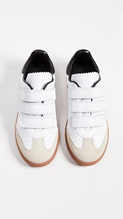 Isabel Marant Beth Leather Low-top Sneakers In White