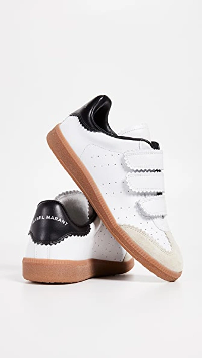 Isabel Marant Beth Leather Low-top Sneakers In White