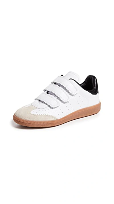 Isabel Marant Beth Leather Low-top Sneakers In White