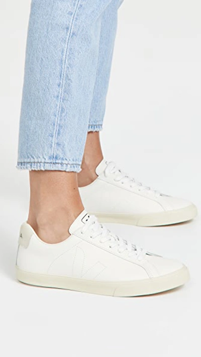 Shop Veja Esplar Low Sneakers Extra White