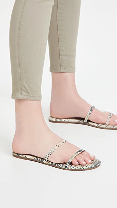 Shop Tkees Gemma Exotic Sandals In Sandsnake