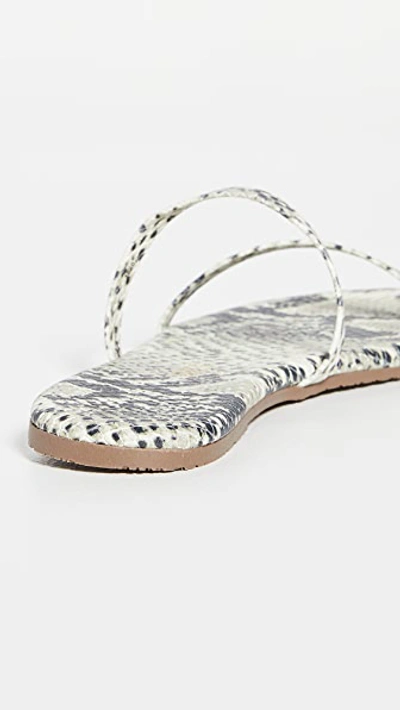 Shop Tkees Gemma Exotic Sandals In Sandsnake
