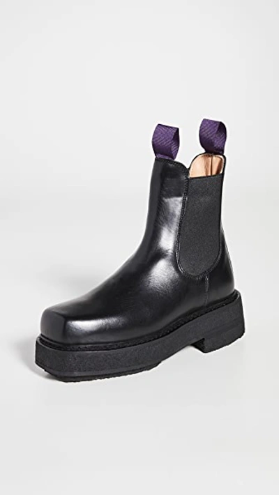 Eytys Ortega Snakeskin-effect Chelsea Boots In Black | ModeSens