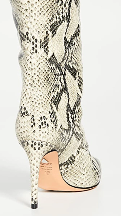 Shop Schutz Maryana Tall Boots In Natural