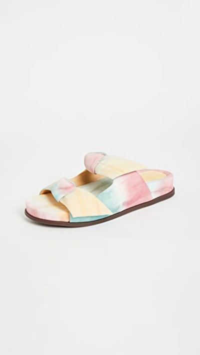 Shop Alexandre Birman Clarita Tie Dye Slides In Washed