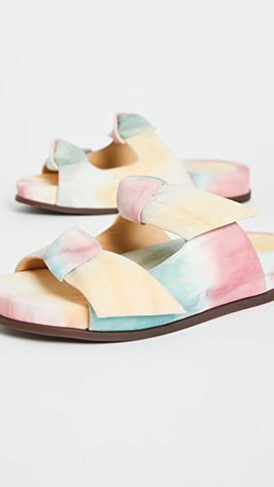 Shop Alexandre Birman Clarita Tie Dye Slides In Washed