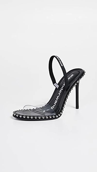 Shop Alexander Wang Nova High Heel Sandals Black