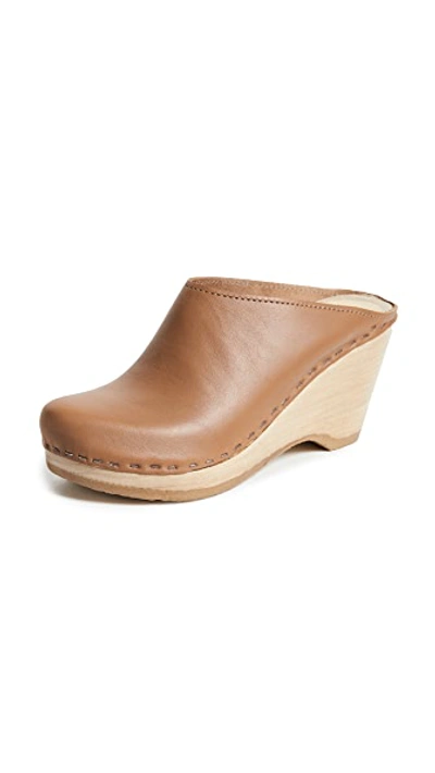 Shop No.6 New School Wedge Clogs In Palomino