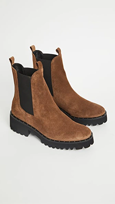 Freda Salvador Brooke Waterproof Lug Sole Boots Brown 5.5 In Brown
