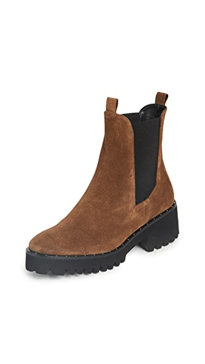 Freda Salvador Brooke Waterproof Lug Sole Boots Brown 5.5 In Brown
