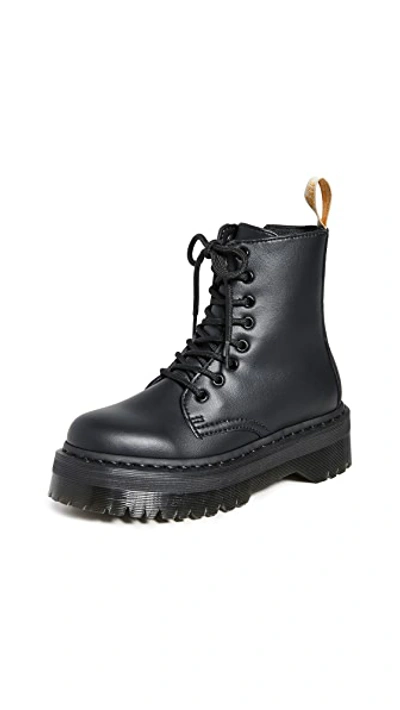 Dr. Martens Jadon Vegan Ii Mono Platform Boots In Black