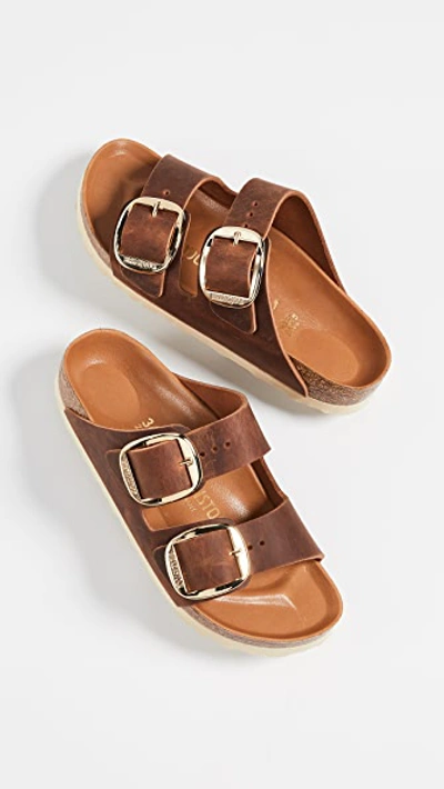 Shop Birkenstock Arizona Big Buckle Sandals Antique Cognac