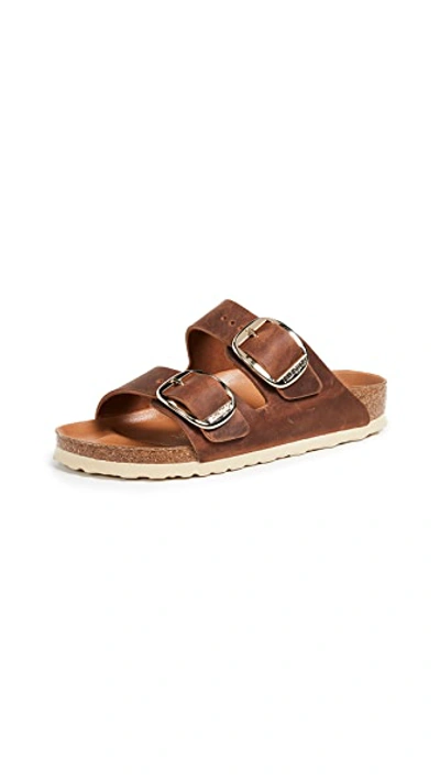 Shop Birkenstock Arizona Big Buckle Sandals Antique Cognac