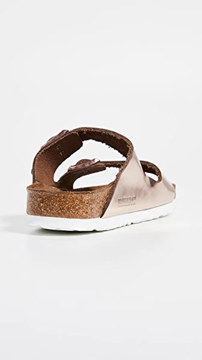 BIRKENSTOCK ARIZONA SOFT FOOTBED SANDALS METALLIC COPPER BIRKE30101